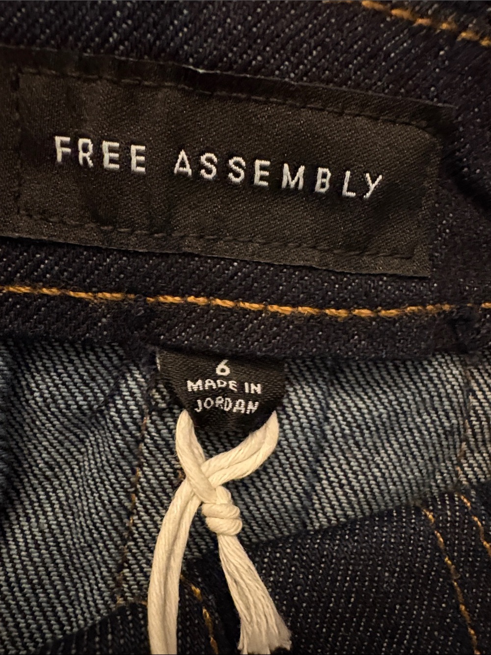 Free Assembly Stitch Pleated Dark Blue Denim Midi Skirt - Picture 9 of 16
